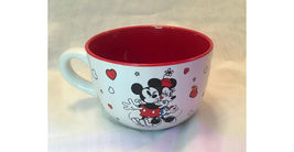 Mickey and Minnie Valentine Soup Bowl Mug - £7.86 GBP
