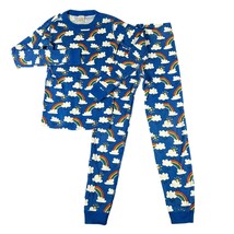 Hanna Andersson Kids US 10 Blue Cloud Rainbow Snug Fit 2 Piece Pajama Set - $19.99