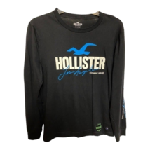 Hollister Los Angeles Mens T-Shirt Black Long Sleeve Glow In The Dark  X... - £18.21 GBP