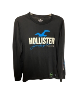 Hollister Los Angeles Mens T-Shirt Black Long Sleeve Glow In The Dark  X... - £17.86 GBP