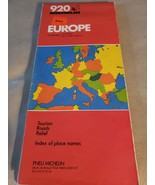 Folded map MICHELIN EUROPE 4TH Edition 1986? - £15.62 GBP
