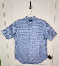 Polo Ralph Lauren Shirt Mens XL Short Sleeve Button Front Pony Adult Classic Fit - £14.46 GBP