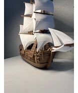 Historic Pirate Ship Model | Renaissance Galleon Decor | Nautical Sailin... - $69.99