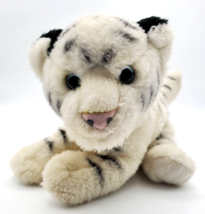 Aurora World Plush White Tiger 12&quot; Clean Soft VG Stuffed Animal Toy Collectible - £5.75 GBP