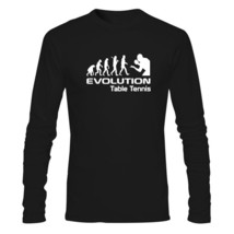 Man Clothing New Evolution Of Table Tennis Funny Adult Mens T Shirt Birthday Gif - £69.11 GBP