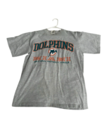 Vtg 90&#39;s Miami Dolphins Dan Marino T-Shirt Size L Tour Champ Tag Dated 1... - $872.64 MXN