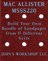 Build Your Own Bundle Mac Allister MSSS220 1/4 Sheet No-Slip Sandpaper 17 Grit - £0.79 GBP