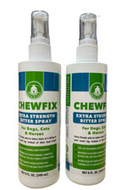 8oz Extra Strength Pet Chew Repellant - Chewfix Bitter Spray Pack of 2 - £20.08 GBP