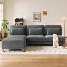 Neche 101&quot; Sectional Sofa for Living Room, L-Shaped Sofa Couch with Cord... - $1,188.00