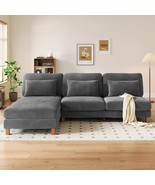 Neche 101&quot; Sectional Sofa for Living Room, L-Shaped Sofa Couch with Cord... - $22,194.18 MXN