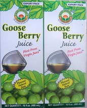 2 PAK 16oz. Basic Ayurveda GooseBerry Amla Juice FIRST PRESS VIRGIN ) EX... - $19.77