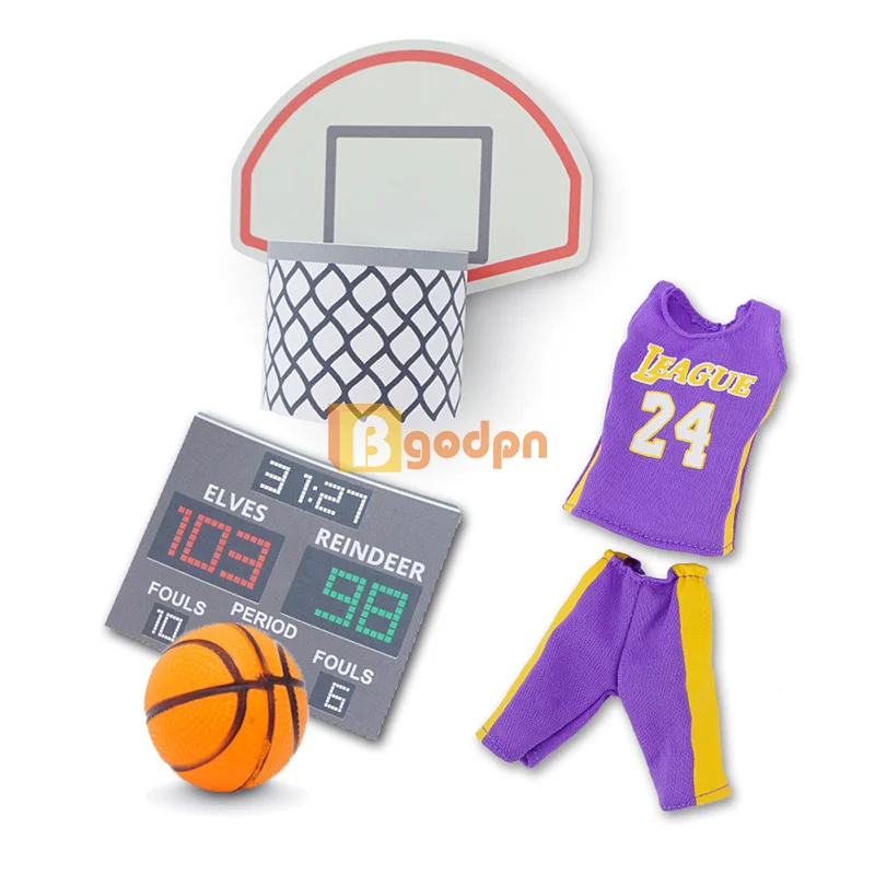 Christmas Elf Basketball Goal Kit Elf Prop Christmas Costume Holiday Accessories - £8.07 GBP+