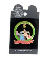 Disney 2003 Lilo &amp; Stitch Christmas Mistletoe Lilo Kissing Stitch LE Pin... - £15.90 GBP