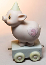 Precious Moments: Heaven Bless Your Special Day - 15954 - Birthday Train Pig #3 - £8.50 GBP