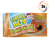 3x Boxes Chore Boy Ultimate Pure Copper Scrubbers | 2 Per Box | Fast Shipping! - £12.53 GBP