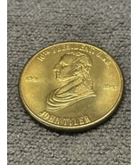 John Tyler 10th President Coin Medal Token Accidental President KG Presi... - €8,41 EUR