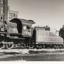 Pennsylvania Railroad Train PRR #1644 0-6-0 Locomotive B&amp;W Photo N Philadelphia - £9.74 GBP