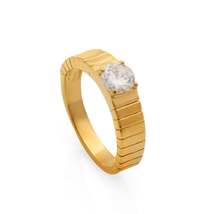 Cossete Crystal Gold Ring - $29.00