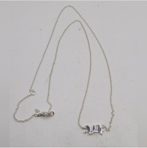 HL 925 Sterling Silver Cable Chain Three Bird On Branch Charm Necklace - $52.00