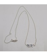 HL 925 Sterling Silver Cable Chain Three Bird On Branch Charm Necklace - €44,95 EUR