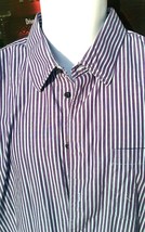 Toscano Men&#39;s Long Sleeve Stripes Dress Shirt Size XL - $18.80