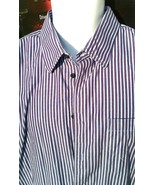Toscano Men&#39;s Long Sleeve Stripes Dress Shirt Size XL - $25.76 CAD