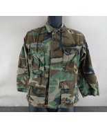 US Military Coat Shirt Combat Woodland Camouflage Men Size XSmall Short ... - £12.46 GBP