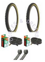 2 Vintage Mountain Bike, Hicking, Tire 26 X 2.00 BLACK/GUM,DIAMOND Tread, Bundle - £45.09 GBP