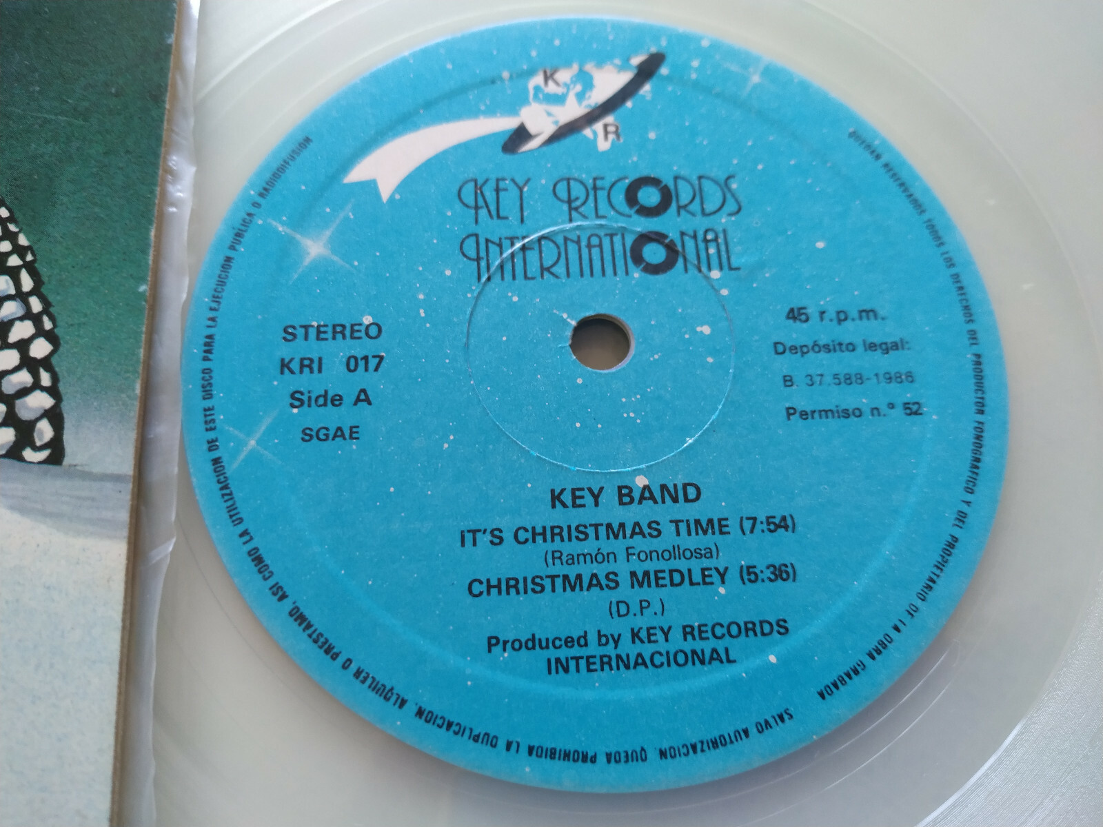Key Band It ´S Christmas Time 1986 - Maxi LP Clear vinyl 12 " VG/VG Item image 2