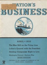 Nation&#39;s Business Magazine April 1935 Men Still on the Firing Line  - £11.08 GBP