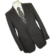Mallards Sport Coat Mens Size 40R Gray Pinstriped Pure Wool Classic Jack... - $28.70