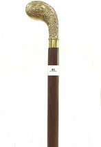 Brass Walking Stick Maritime Victorian Style Designer Knob Handle Cane S... - £70.03 GBP
