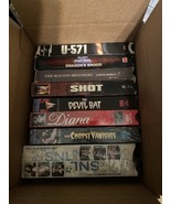 Lot Of 10 VHS Tapes Movies Horror Drama Comedy Kids Action Music Vintage - $10.97 CAD