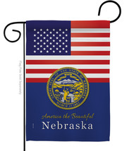 US Nebraska - Impressions Decorative Garden Flag G142579-BO - £15.77 GBP