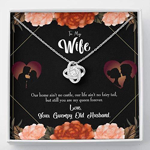 Express Your Love Gifts to My Wife Fairytale Life Wife Infinity Knot Necklace Ke
