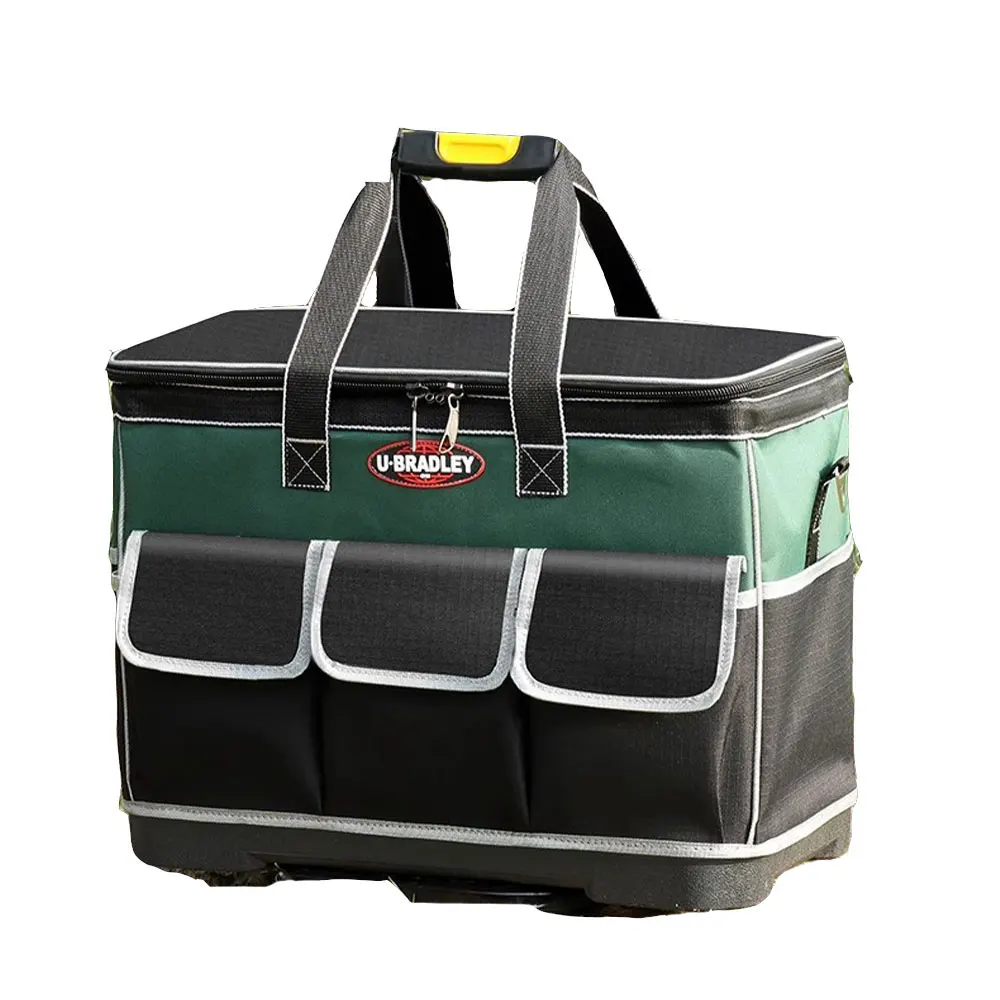 Plastic Bottom Tool Kit Large Capacity Square Bag Sturdy and Durable Electrician - £93.67 GBP