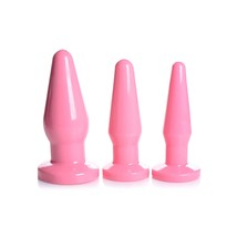 Filling 3-Plug Anal Trainer Set - Pink - £28.02 GBP