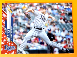 Jalen Beeks independence day parallel card U-77 2020 Topps Update tampa bay rays - £6.95 GBP