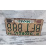 Vintage 1983 Georgia DeKalb County License Plate BFT 888 Expired - £10.12 GBP