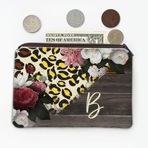 Cheetah Animal Print : Gift Coin Purse Flowers Personalized Name Animals Wildlif - £7.90 GBP