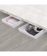 Yoousoo 2 Pack Under Desk Drawer Organizer, Slide Out Drawer, Adhesive - $38.99