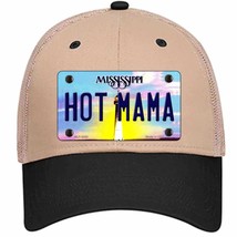 Hot Mama Mississippi Novelty Khaki Mesh License Plate Hat - £23.28 GBP