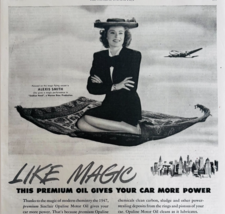 1947 Sinclair Opaline Motor Oil Advertisement Alexis Smith Magic Carpet ... - $39.99