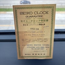 Vintage 1970 Seiko Watch Guarantee paper from   Seiko Watch Store Osaka ... - £12.60 GBP