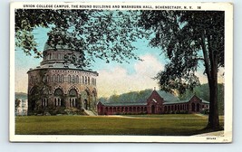 Postcard 1928 Union College Campus, Round Building Washburn Hall Schenectady NY - £3.47 GBP