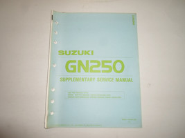 1987 Suzuki GN250 Supplementary Service Manual Factory Oem Book 87 Loose Leaf - $17.95