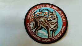 PENNSYLVANIA GAME COMMISSION 2001 COYOTE PATCH FREE USA SHIPPING - £7.44 GBP