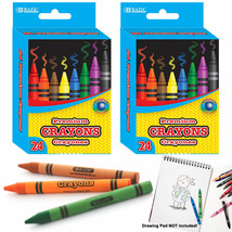 48 Premium Crayons High Quality Colors Kids Art Craft Coloring Non Toxic... - £11.34 GBP