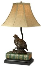 Sculpture Table Lamp Quail Book Prince of Game Birds Hand Painted OK Casting - £382.41 GBP