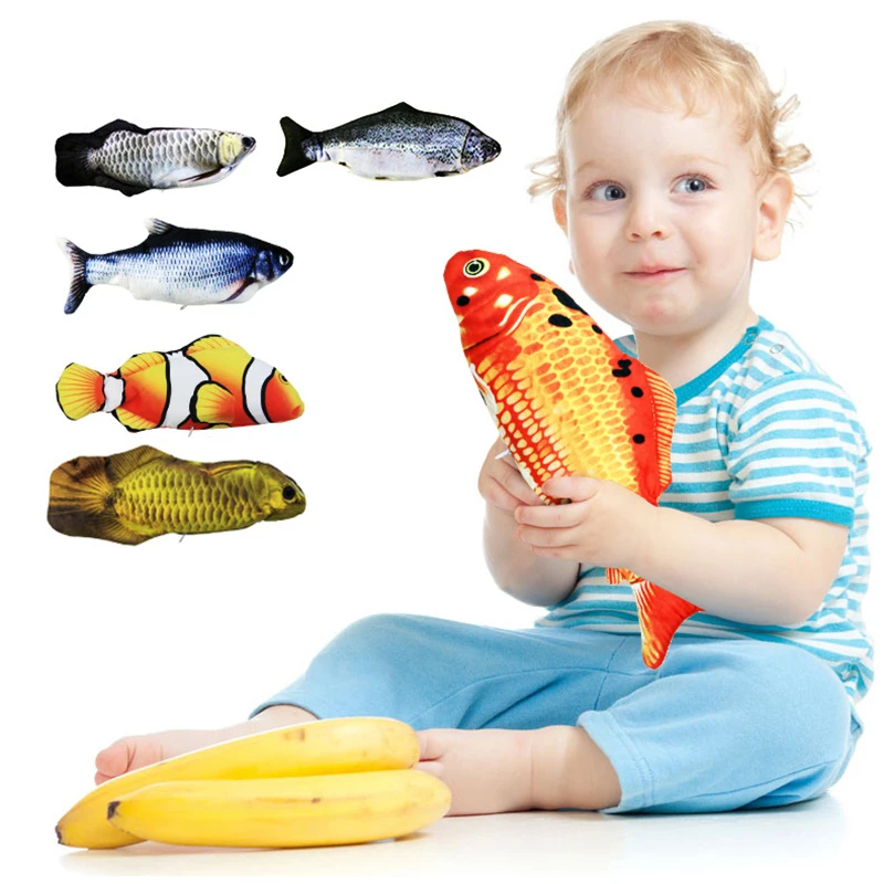 Kids Fish Simulation Toy For Cat Playing Training Tool And Pets Mint Fis... - £14.22 GBP